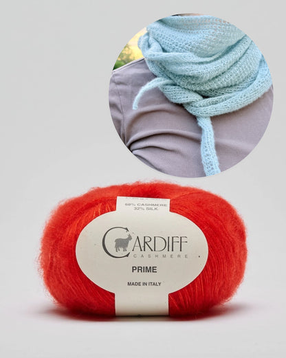 Pearl Whisper-tørklæde | ekstremt blødt af Prime fra Cardiff Cashmere