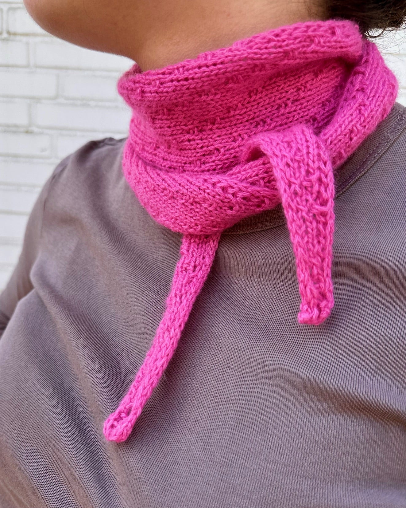 Rabea von gute-garne Pebble Scarf mit Cashmere von Sandnes Garn 7