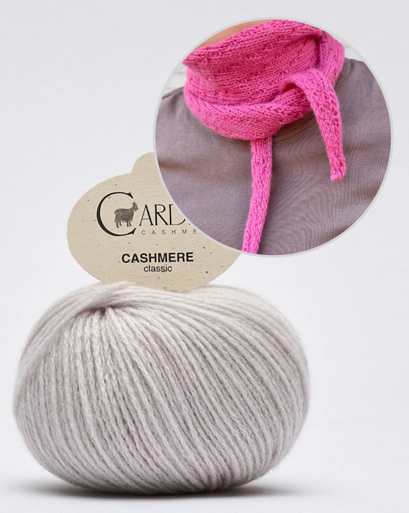 Rabea von gute-garne Pebble Scarf mit Classic Cashmere von Cardiff 26