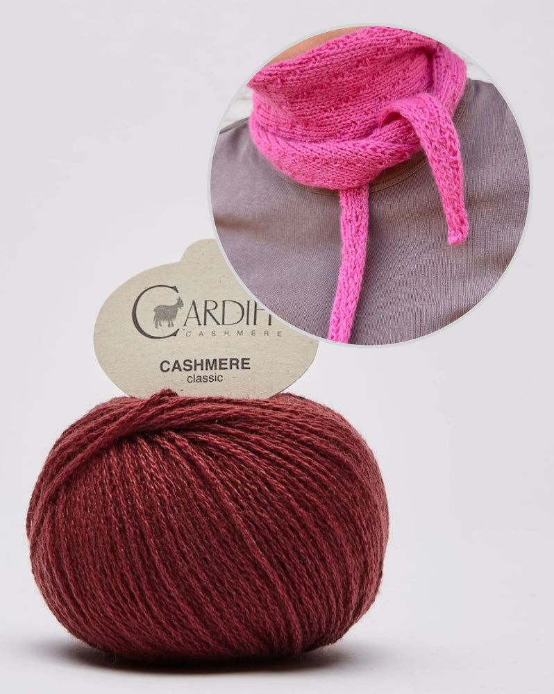 Rabea von gute-garne Pebble Scarf mit Classic Cashmere von Cardiff 15
