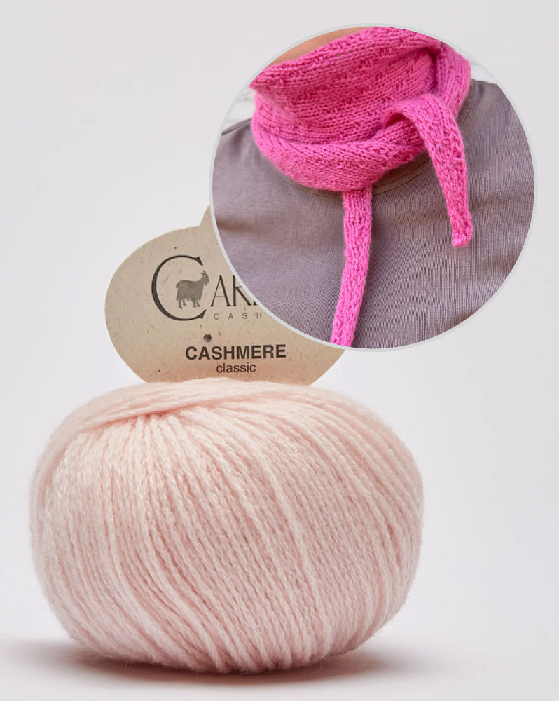 Rabea von gute-garne Pebble Scarf mit Classic Cashmere von Cardiff 21