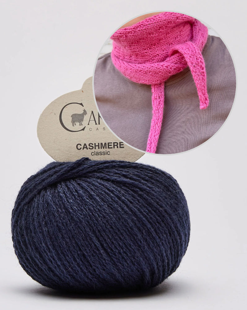 Rabea von gute-garne Pebble Scarf mit Classic Cashmere von Cardiff 24