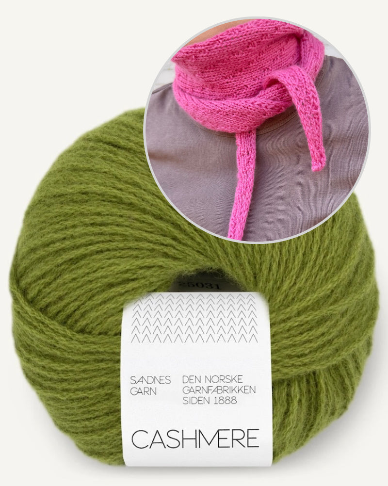 Rabea von gute-garne Pebble Scarf mit Cashmere von Sandnes Garn 25