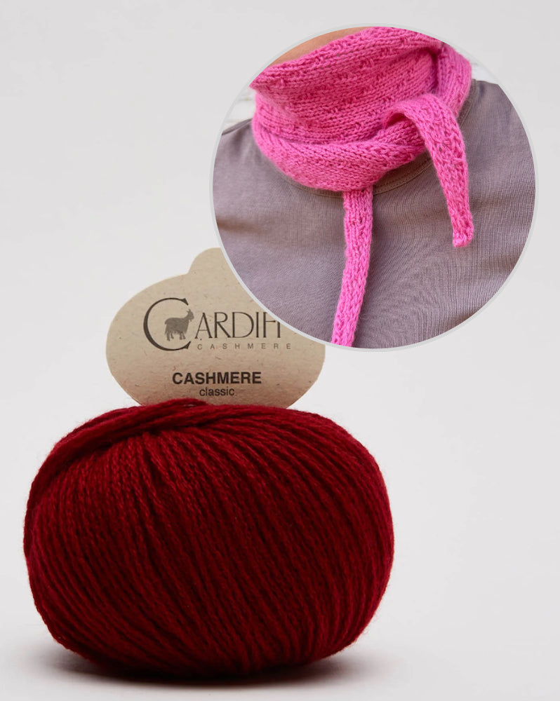 Rabea von gute-garne Pebble Scarf mit Classic Cashmere von Cardiff 27