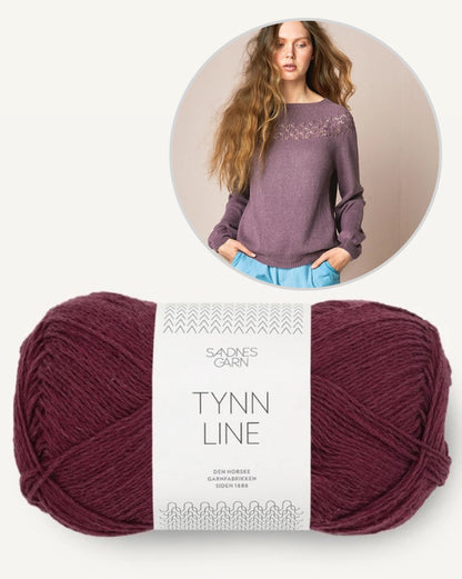 Peon Pullover | zarte Lochmusterpasse aus Tynn Line von Sandnes Garn