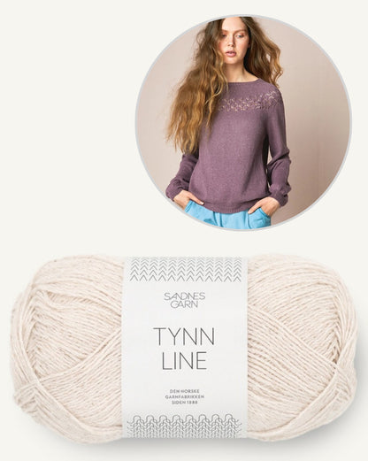 Peon Pullover | zarte Lochmusterpasse aus Tynn Line von Sandnes Garn
