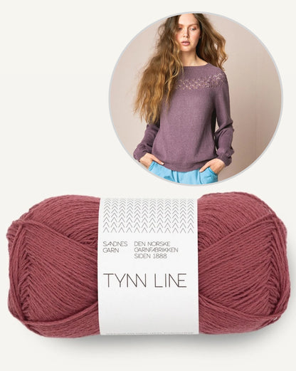 Peon Pullover | zarte Lochmusterpasse aus Tynn Line von Sandnes Garn