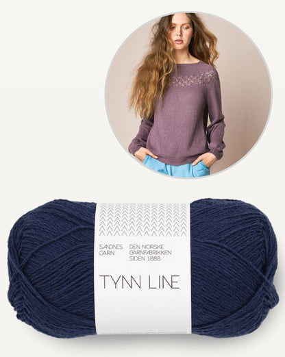 Peon Pullover | zarte Lochmusterpasse aus Tynn Line von Sandnes Garn