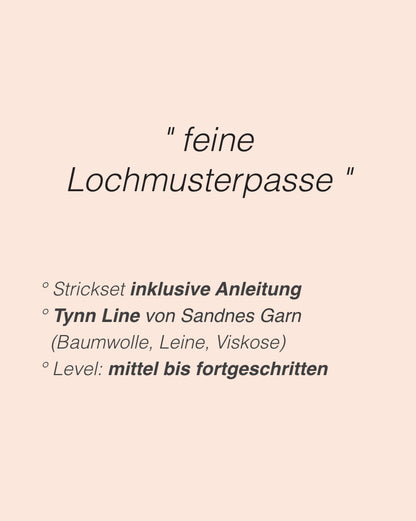 Peon Pullover | zarte Lochmusterpasse aus Tynn Line von Sandnes Garn