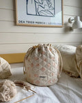 PetiteKnit, Get your knit together Bag, Apricot Flower, von vorne geschlossen