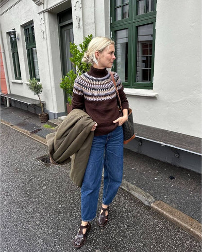 Celeste Sweater | einfacher Norweger mit Peer Gynt von Sandnes Garn