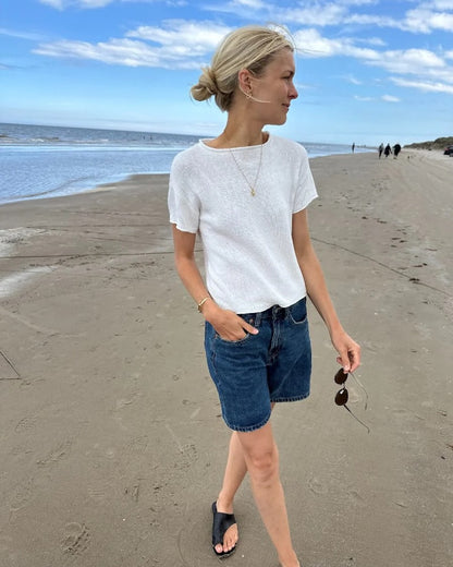 Cloud Tee | gorgeous classic shirt with Tynn Line by Sandnes Garn 