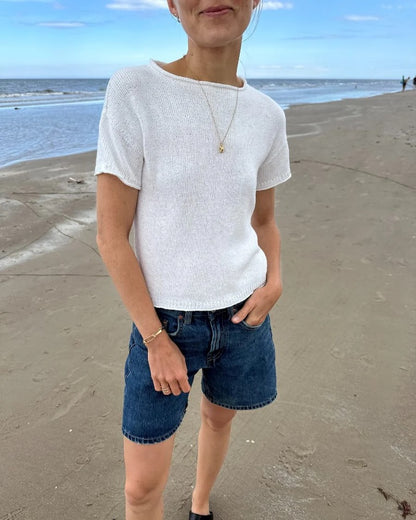 Cloud Tee | gorgeous classic shirt with Tynn Line by Sandnes Garn 