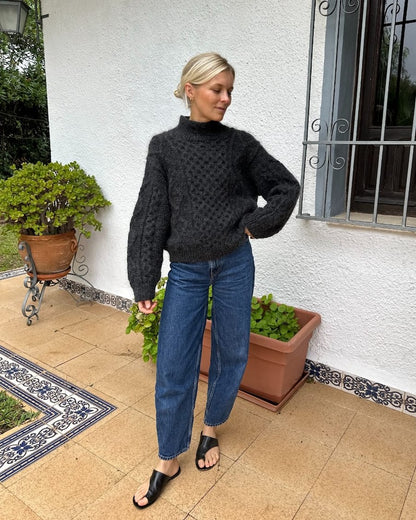 Dagmar Sweater | klassisches Zopfmuster aus Peer Gynt und Alpakka Folgetrad
