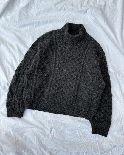 Dagmar Sweater | klassisches Zopfmuster aus Peer Gynt und Alpakka Folgetrad