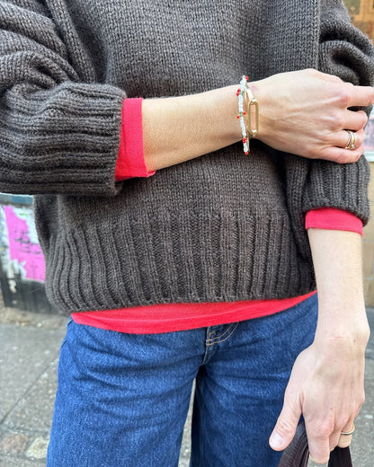 Hannah Sweater O-Neck | lässiger oversize Sweater aus Atlas von PetiteKnit