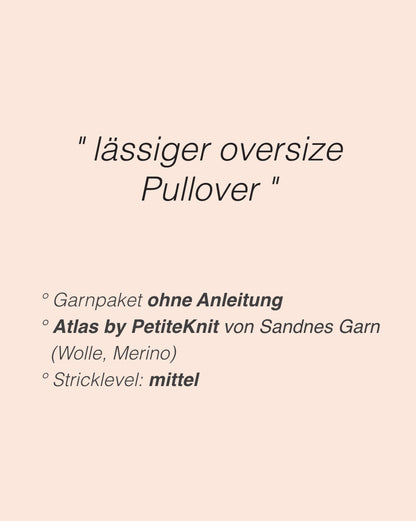 Hannah Sweater V-Neck | lässig bequem aus Atlas by PetiteKnit von Sandnes Garn