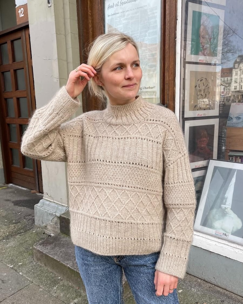 PetiteKnit Ingrid Sweater gestrickt mit Double Sunday und Tynn Silk Mohair 2