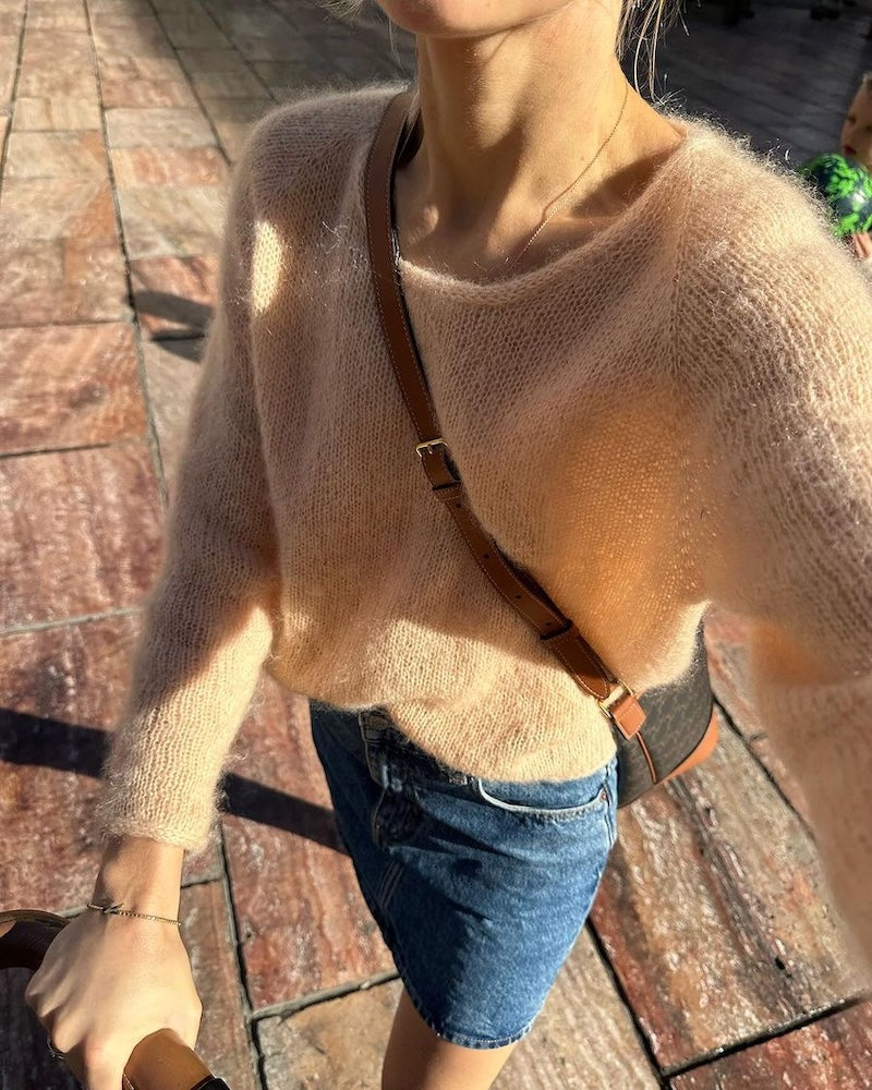 PetiteKnit Kumulus Bluse O-Neck mit Soft Silk Mohair von Knitting for Olive 6