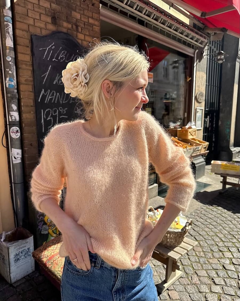 PetiteKnit Kumulus Bluse O-Neck mit Soft Silk Mohair von Knitting for Olive 5