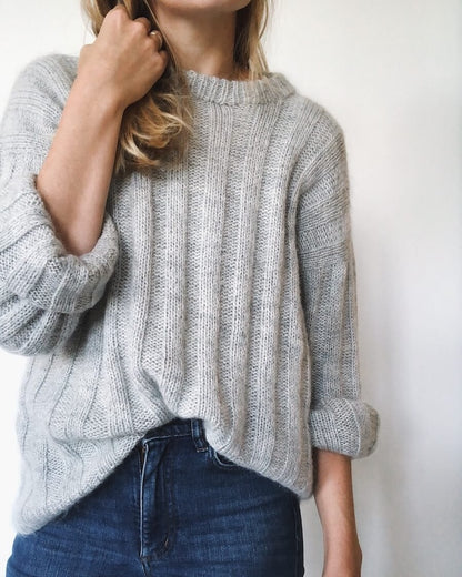 Vertical Stripes Sweater | lang und weich aus Sunday und Tynn Silk Mohair von Sandnes Garn