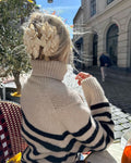 PetiteKnit, Lyon Sweater Chunky Edition, Anleitung, getragen Rückseite Kragendetail