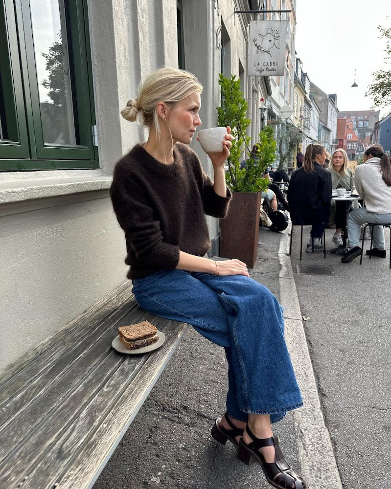 PetiteKnit Stockholm Sweater mit Tynn Silk Mohair von Sandnes Garn 1