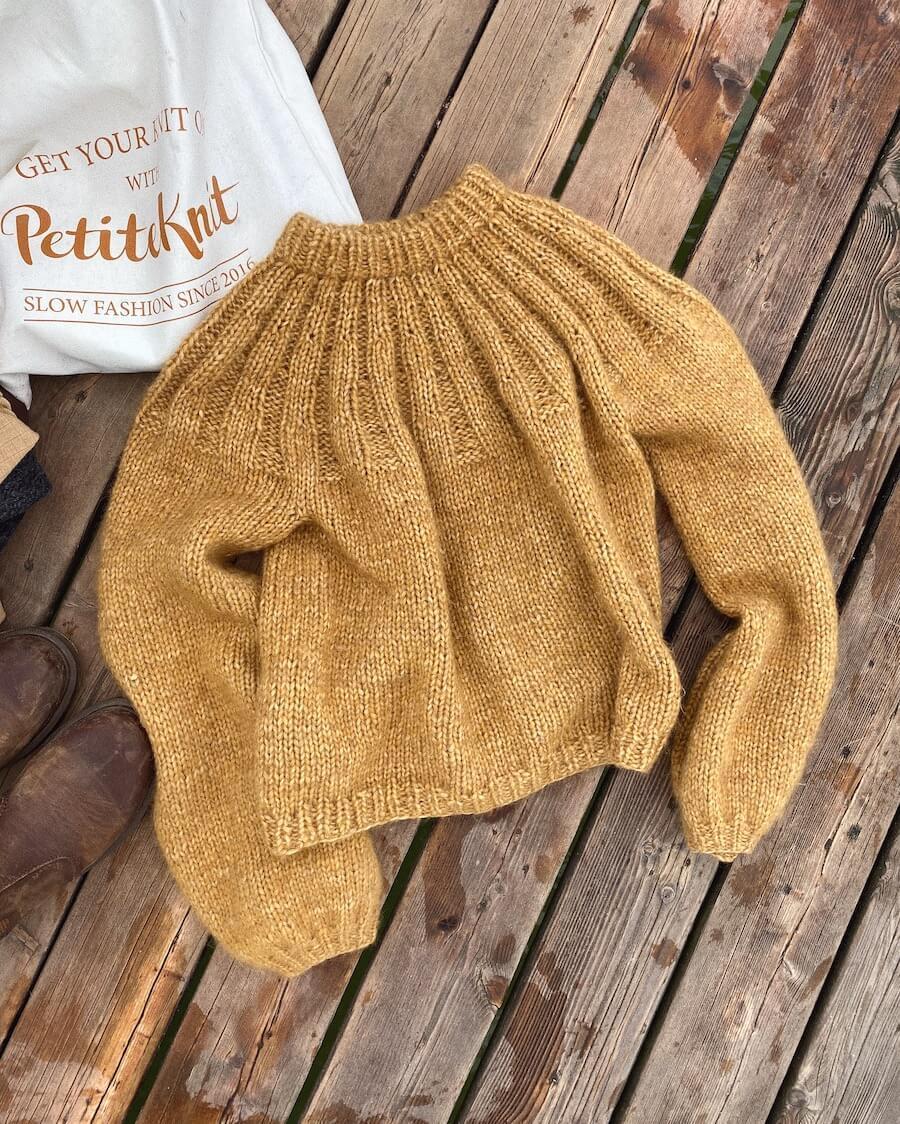 PetiteKnit, Sunday Sweater, braun 3
