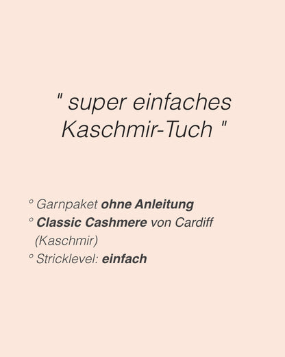 Uma Scarf | zartes, einfaches Kaschmir Tuch aus Classic Cashmere von Cardiff