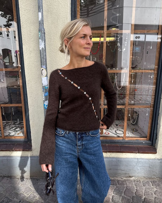 PetiteKnit Valerie Blouse mit Tynn Silk Mohair von Sandnes Garn 3