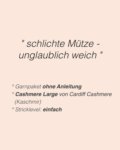 Weekend Mütze | unglaublich weich aus Cashmere Large von Cardiff