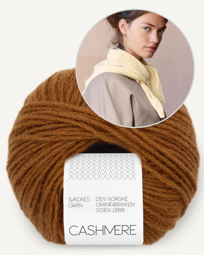 Petra Scarf | Lochmustertuch aus Cashmere von Sandnes Garn