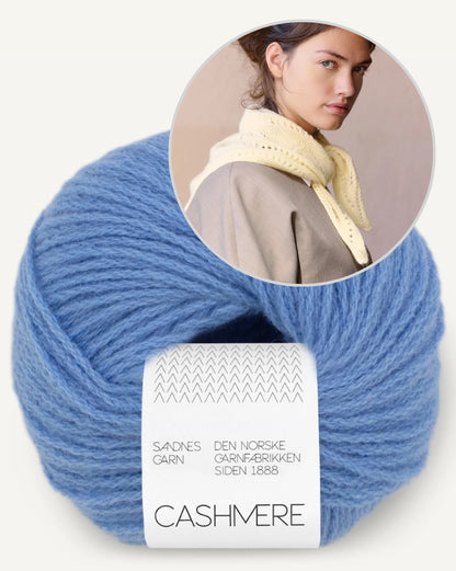 Petra Scarf | Lochmustertuch aus Cashmere von Sandnes Garn