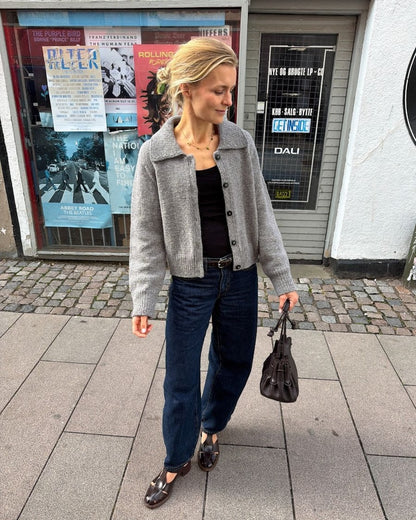 Petra Jacket | elegant warme Jacke aus Heavy Merino von Knitting for Olive