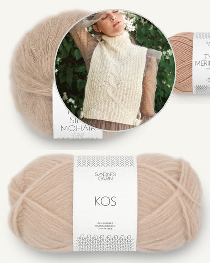 Pia Pullunder | zart und kuschelweich aus Kos und Tynn Silk Mohair von Sandnes Garn