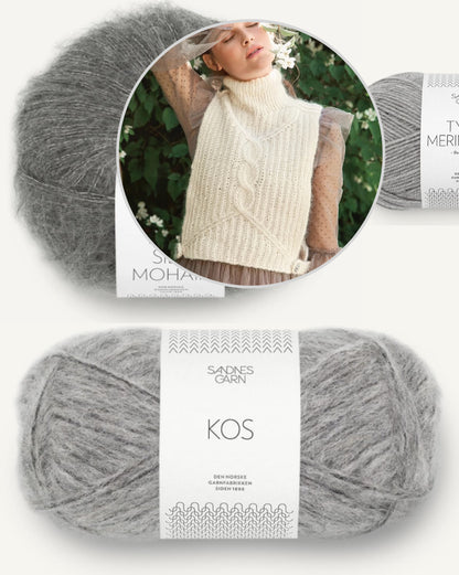 Pia Pullunder | zart und kuschelweich aus Kos und Tynn Silk Mohair von Sandnes Garn