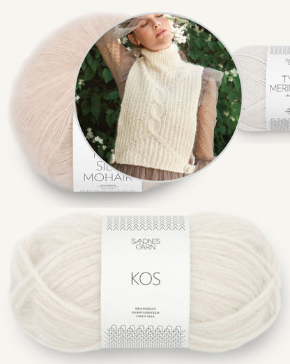Pia Pullunder | zart und kuschelweich aus Kos und Tynn Silk Mohair von Sandnes Garn