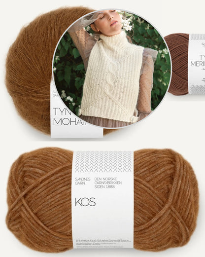 Pia Pullunder | zart und kuschelweich aus Kos und Tynn Silk Mohair von Sandnes Garn