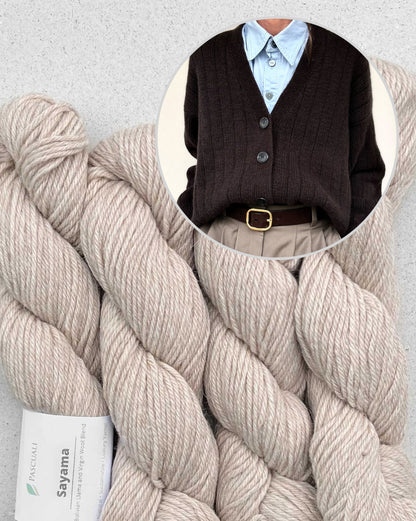 Pinstripe Cardigan | klssisch schöne Jacke aus Sayama von Pascuali