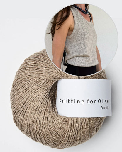 Pinstripe Tank Top | zartes Top aus Pure Silk von Knitting for Olive