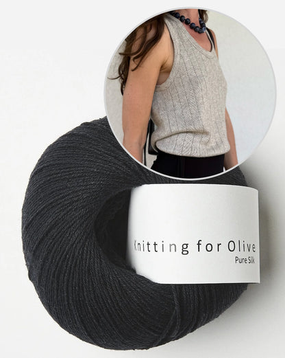 Pinstripe Tank Top | zartes Top aus Pure Silk von Knitting for Olive