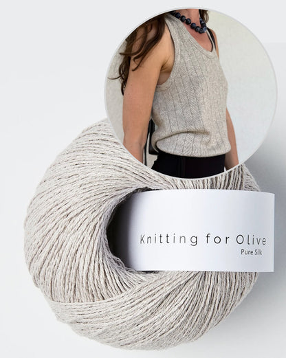 Pinstripe Tank Top | zartes Top aus Pure Silk von Knitting for Olive