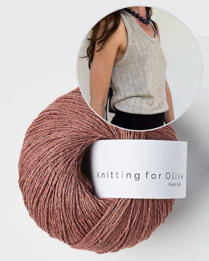Pinstripe Tank Top | zartes Top aus Pure Silk von Knitting for Olive