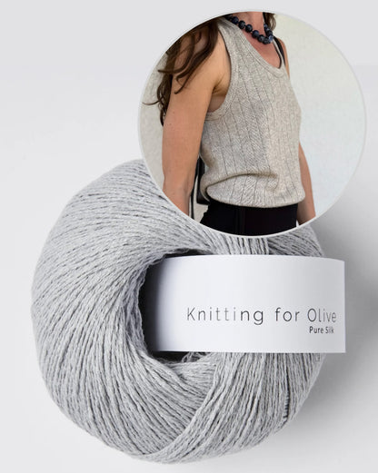 Pinstripe Tank Top | zartes Top aus Pure Silk von Knitting for Olive