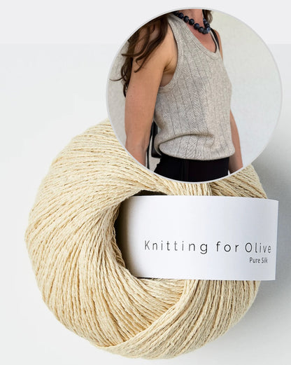 Pinstripe Tank Top | zartes Top aus Pure Silk von Knitting for Olive