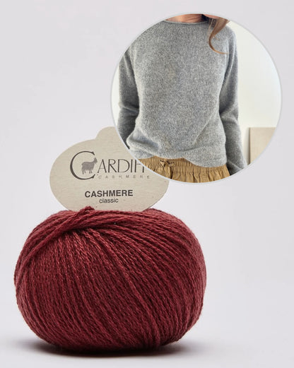 Plain Yoke Sweater Cashmere | schlicht und weich aus Classic Cashmere von Cardiff