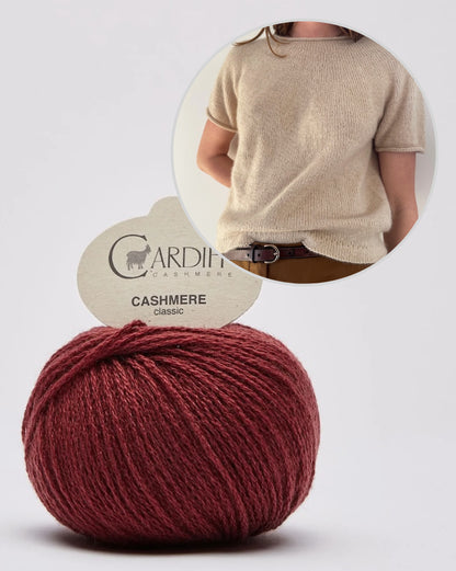 Plain Yoke Tee Cashmere | Basic Shirt aus Classic Cashmere von Cardiff