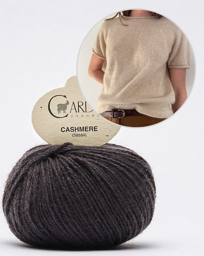 Plain Yoke Tee Cashmere | Basic Shirt aus Classic Cashmere von Cardiff