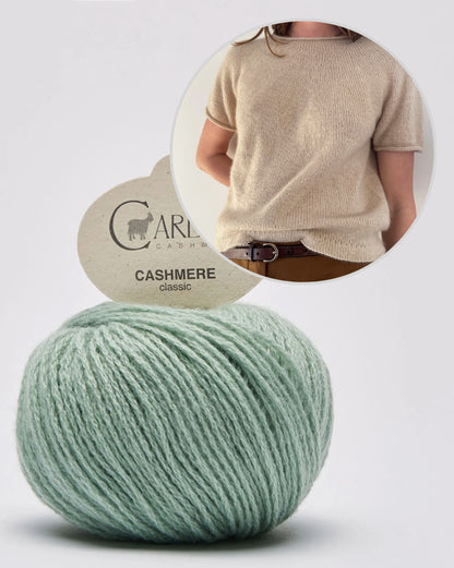Plain Yoke Tee Cashmere | Basic Shirt aus Classic Cashmere von Cardiff