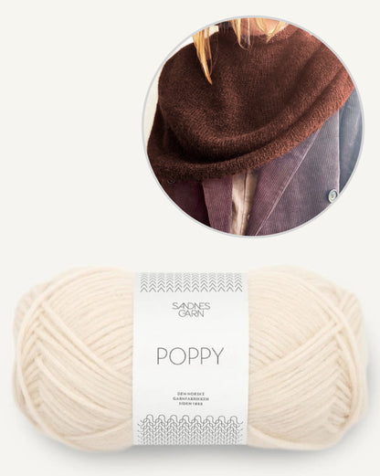 LeKnit Plain Yoke Poncho mit Poppy von Sandnes Garn 13